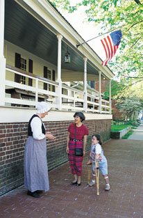 disabled child and mom in colonial fredericksburg
